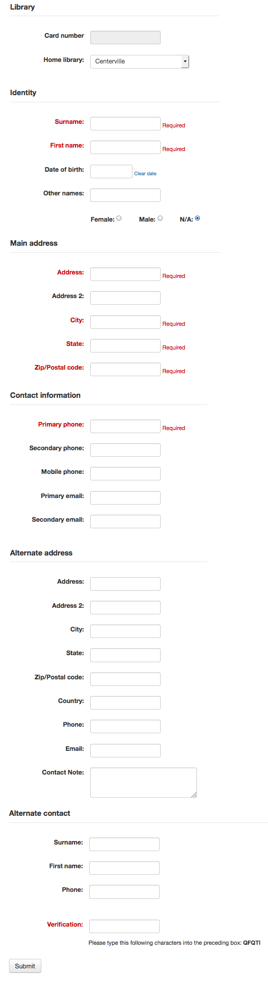 koha patronregistration
