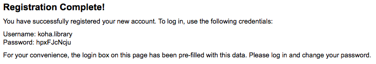 koha patronregistrationcomplete